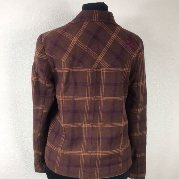 VINTAGE WOMAN VOLCOM PEA COAT JACKET SIZE S - Picture 7 of 13